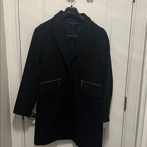 Tommy Hilfiger Women's Black Pea Coat